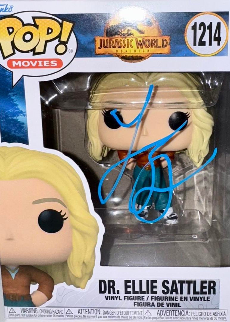 Laura Dern Signed Funko Pop #1214 "Dr. Ellie Sattler" - Beckett COA #01